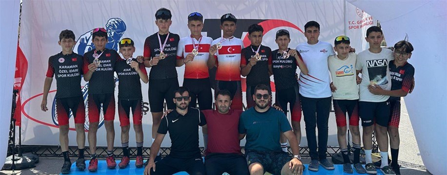 KARAMANLI PEDALLARDAN HATAY’DA MADALYA YAĞMURU