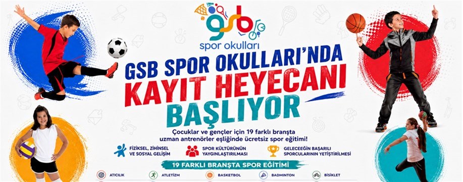 GSB SPOR OKULLARI’NDA KAYIT HEYECANI BAŞLIYOR